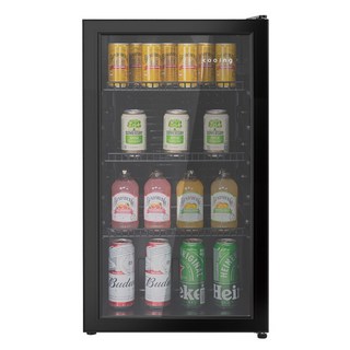 쿠잉 다용도 쇼케이스 미니 냉장고 90L 방문설치, 쿠잉 쇼케이스(RS-S90BK)