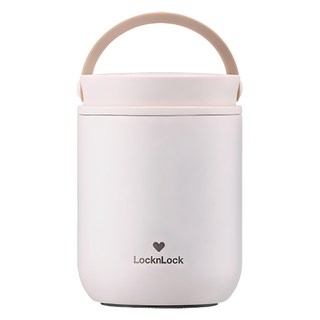 LocknLock 樂扣樂扣 Little Luv保溫便當罐, 乳白色, 300ml, 1個