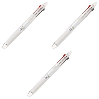 프릭션 슬림 3색 볼펜 0.5mm, 펄화이트, 3개