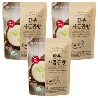 한촌 한우 사골곰탕, 500g, 3개