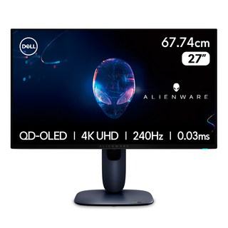 델 4K UHD 에일리언웨어 QD OLED 게이밍 모니터