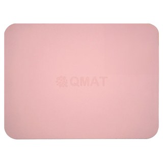 QMAT 超慢跑墊, 雙面壓紋止滑, 彈性佳柔軟度高, 容易清潔, 櫻花粉/霧粉, 60 x 45 x 0.4cm, 1個