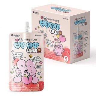 맥널티커피 10가지 비타민을 가득 담은 곤약젤리 복숭아 10개입 1.3kg 1개 상품 이미지