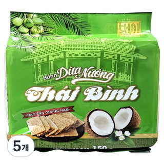 다낭 코코넛 크래커, 150g, 5개