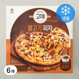 고메 불고기 피자 (냉동), 405g, 6개