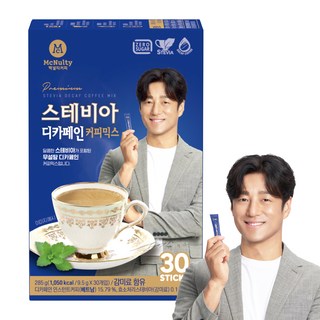 맥널티커피 스테비아 디카페인 커피믹스, 9.5g, 1개입, 30개