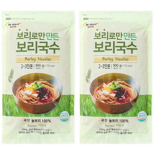 효자원 보리로만 만든 보리국수, 500g, 2개