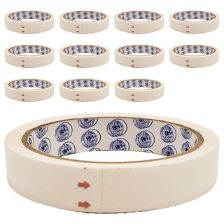 8H opp顏色膠帶 18mm*45M(白) 黏貼用 台灣製造, 白色, 12個