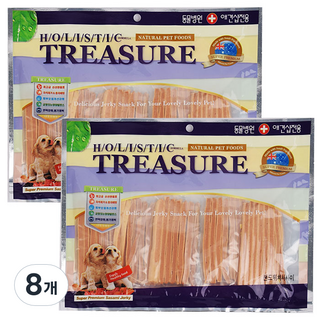 트레져 강아지용 사사미 포장지 랜덤 발송, 샌드위치 사사미, 400g, 8개