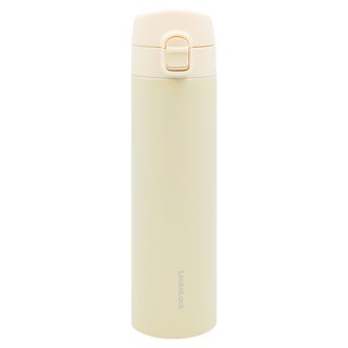 LocknLock 樂扣樂扣 SlimFit系列 彈蓋式保溫瓶, 象牙白, 400ml, 1個