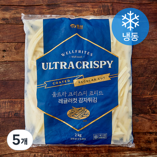 웰프리츠 울트라 크리스피 코티드 레귤러컷 감자튀김 (냉동), 2kg, 5개