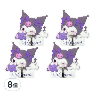 Sanrio 三麗鷗 酷洛米無痕掛勾 SKU3055 98 x 93 x 20mm, 休息時間, 8個