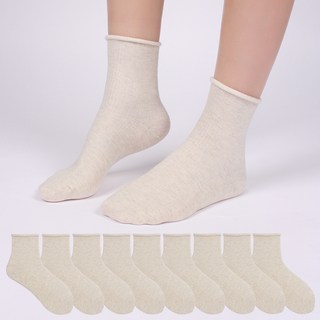 두발로 여성용 도돌이 골지 중목 양말