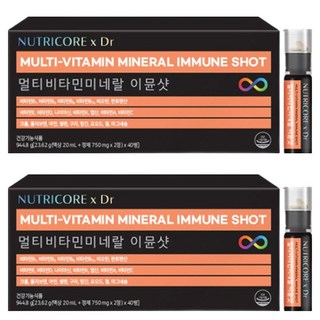 뉴트리코어 Dr 멀티 비타민 미네랄 이뮨샷, 40회분, 2개