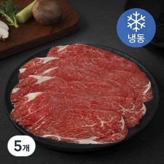 미국산 앞다리살 불고기 샤브샤브용 (냉동), 400g, 5개