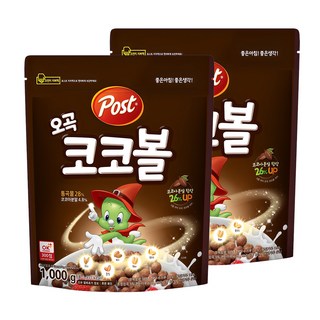 포스트 오곡 코코볼 시리얼로 아침 고민 해결하기