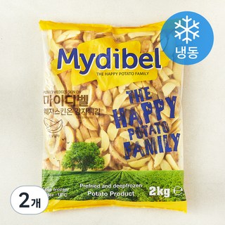 마이디벨 웨지감자 스킨온 (냉동), 2kg, 2개