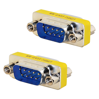 UniSync RS232/DB9/COM埠公對公轉接頭 2入, 單一商品, 2個