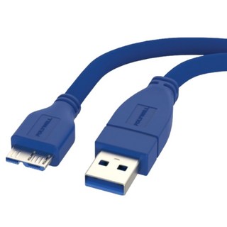 POLYWELL USB3.2 A公 To Micro B公 藍色 PW15-W45-T010 1M, 1入