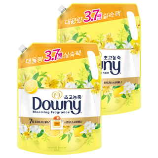 다우니 향수 컬렉션 초고농축 섬유유연제 시트러스&버베나 리필, 2.6L, 2개
