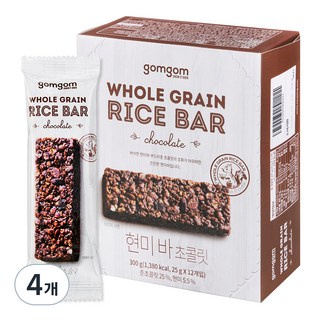 곰곰 현미 바 초콜릿, 300g, 4개