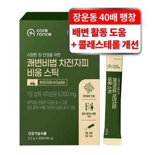 케어란스 쾌변비법 차전자피 비움 스틱, 1개, 30회분