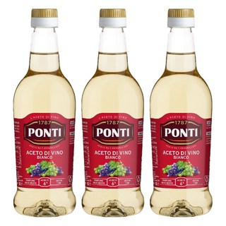 폰티 화이트 와인식초, 500ml, 3개