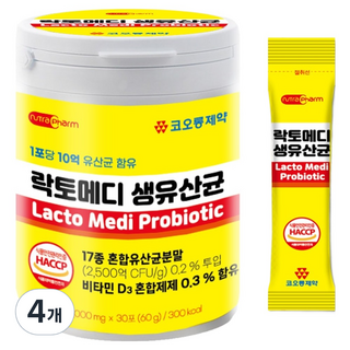 코오롱제약 락토메디 생유산균 30p, 60g, 4개