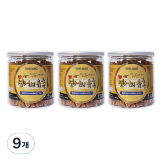 럭셔리발란스 강아지용 유혹 져키간식 200g, 연어, 9개