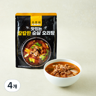 품애복 맛있는 칼칼한 순살 오리탕, 500g, 4개