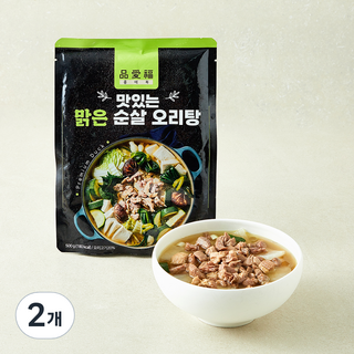 품애복 맛있는 맑은 순살 오리탕, 500g, 2개