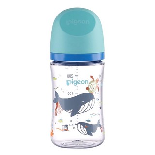 pigeon 貝親 WN3母乳實感T-Ester奶瓶 M奶嘴 3個月以上, 海洋世界, 240ml, 1個