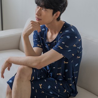 민트코코아 남성용 냉감 쿨 잠옷 상하의 세트