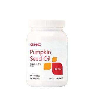 GNC 南瓜籽油膠囊食品100顆,補充營養、維持健康機能, 100顆, 1.4g, 1入