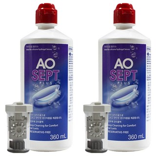 알콘 에이오셉 플러스 렌즈 세정액, 360ml, 2개