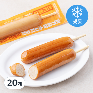 한끼통살 닭가슴살 소시지 꼬치형 오리지널 (냉동), 70g, 10개