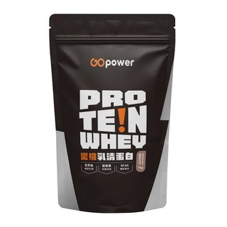 GOPower 果果能量 濃縮乳清蛋白飲, 每份含有24克以上蛋白質, 每份含有3771毫克以上 BCAA 支鏈胺基酸, 1KG, 1袋