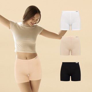 물랑루즈 여성 모달 3부 속바지 3종세트
