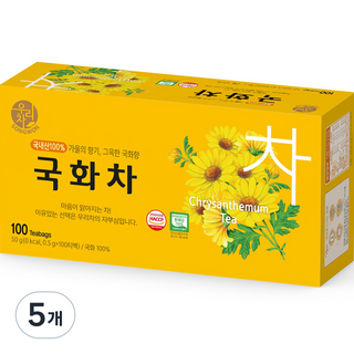 우리차 국화차 티백, 0.5g, 100개입, 5개