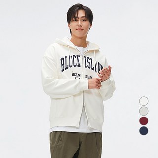 스파오 남성용 블록 아일랜드 후드 집업 SPMZF23C41