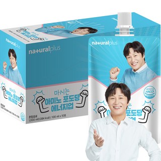 내츄럴플러스 아미노 포도당 에너지 드링크 100ml, 10개 패키지 엔업 내츄럴플러스 아미노 포도당 에너지 드링크 100ml, 10개 패키지 엔업