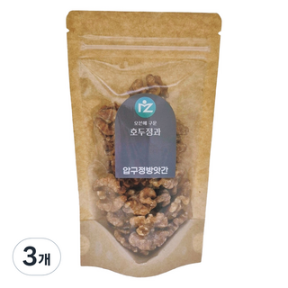 압구정방앗간 오븐에 구운 프리미엄 호두정과, 60g, 3개