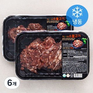 꿀맛나는세상 매실 in 양념 소불고기 (냉동), 300g, 6개