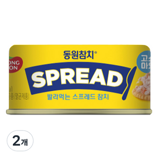 동원참치 스프레드 고소마요, 2개, 100g
