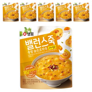 밸런스죽 통팥 늙은호박죽, 280g, 6개