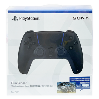 PlayStation PS5 DualSense 無線控制器 + 魔物獵人 荒野steam序號, CFI-ZCT1G01, 1組, 午夜黑