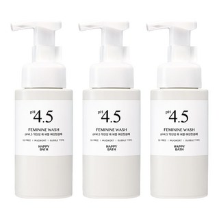 해피바스 PH4.5 약산성 쑥 버블 여성청결제, 250ml, 3개
