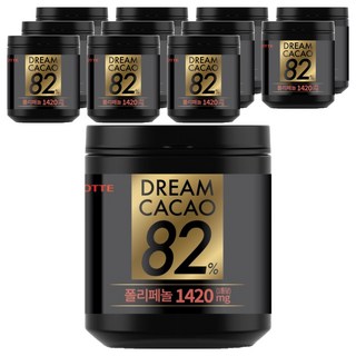 롯데웰푸드 드림카카오 폴리페놀 초콜릿 82%, 86g, 12개