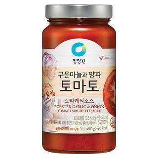 청정원 구운마늘과 양파 토마토 스파게티소스 600g 1개 상품 이미지