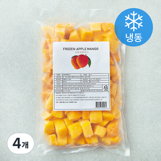 애플망고 (냉동), 1kg, 4개 애플망고 (냉동), 1kg, 4개